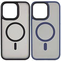 TPU+PC чехол Metal Buttons with MagSafe для Apple iPhone 15 Pro (6.1") BAN