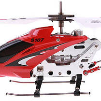 Вертоліт із 3-канальним і/к керуванням, світлом і гіроскопом (22 см) Syma (S107G) Red, фото 2