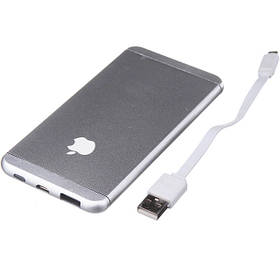 Power Bank Apple iphone Style Ipower павер банк айфон портативний Срібний