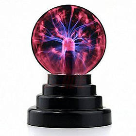 Куля плазмова Plasma ball 9 см, Tesla плазма нічник, плазмова куля з блискавками (4059)