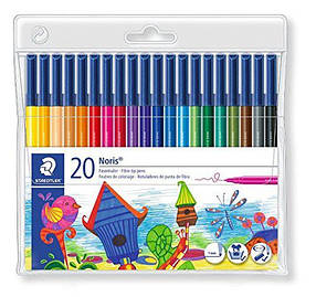 Фломастери Noris Staedtler Fibre tip pens 20 штук