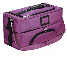 Сумка кейс майстра манікюру фіолетова 44х20х24*