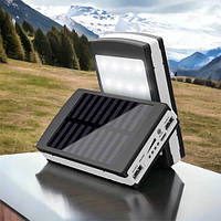 УМБ Power Bank Solar 90000 mAh мобильное зарядное с солнечной панелью и лампой TK-727 Charger torg24