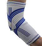 Налокітник Power System PS-6007 Elbow Support Pro White/Blue (1шт.) L/XL, фото 4