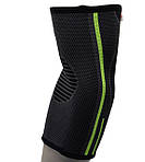 Компресійний налокітник MadMax MFA-283 3D Compressive elbow support Dark grey/Neon green M, фото 4