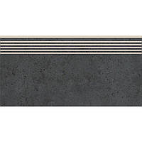 Плитка Cersanit Highbrook Anthracite ступень 29,8*59,8 см темно-серая