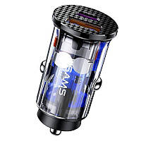 АЗУ Usams US-CC127 C25 42.5W + PD 20W Mini GRI