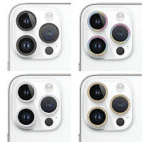 Защитное стекло Metal Sparkles на камеру (в упак.) для Apple iPhone 15 Pro (6.1") /15 Pro Max (6 GRI