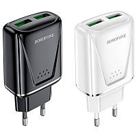 СЗУ Borofone BA54A QC3.0 (2USB/3A/18W) GRI