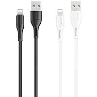 Дата кабель USAMS US-SJ500 U68 USB to Lightning (1m) GRI