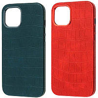 Кожаный чехол Croco Leather для Apple iPhone 14 Plus (6.7") BAN