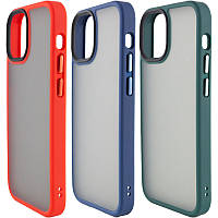 TPU+PC чохол Metal Buttons для Apple iPhone 12 Pro Max (6.7") GRI