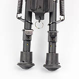 Сошки для зброї Pivot EZ 6-9" телескопічні з механізмом нахилу Кріплення на стандартний гвинт антабочный, фото 5