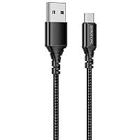 Дата кабель Borofone BX54 Ultra bright USB to MicroUSB (1m) GRI