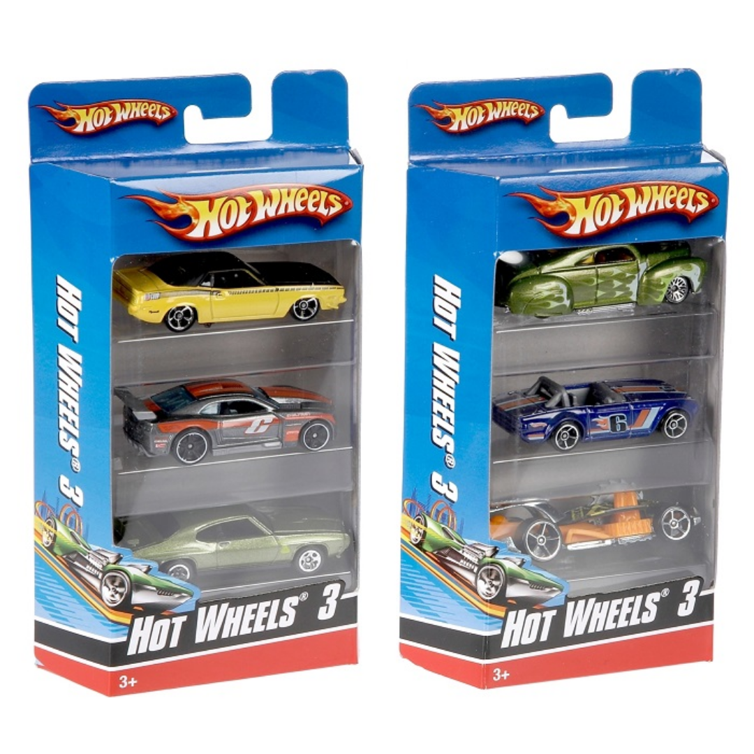 Подарунковий набір з 3х автомобілів Hot Wheels в асортименті K5904