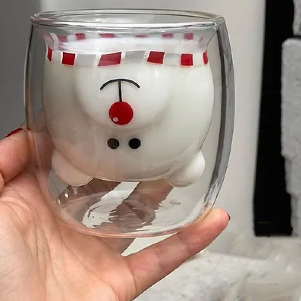 Стакан з подвійним дном "Ведмежа", 250мл / Піала з подвійною стінкою