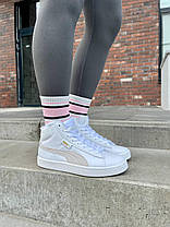 Зимові Жіночі Кросівки Puma Corduroy White / Пума Кордурой Білі (Хутро), фото 3