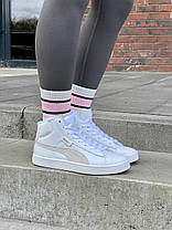 Зимові Жіночі Кросівки Puma Corduroy White / Пума Кордурой Білі (Хутро), фото 2