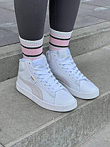 Зимові Жіночі Кросівки Puma Corduroy White / Пума Кордурой Білі (Хутро), фото 4