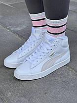 Зимові Жіночі Кросівки Puma Corduroy White / Пума Кордурой Білі (Хутро), фото 5