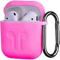 Чехол 2Е для Apple AirPods Pure Color Silicone Imprint (1.5mm) Fuchsia (2E-AIR-PODS-IBSI-1.5-FK)