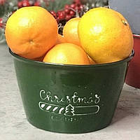 Новорічна керамічна піала "Різдво", 600мл Зелений