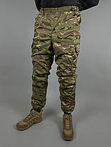 Брюки манжет на флісі Мультикам,зимові військові штани мультикам на флісі, зимові штани на манжетах мультикам, фото 2