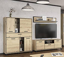 Тумба під телевізор Велс ТВ2Д1Ш 578х1536х412мм дуб артісан + венге   Меблі-Сервіс, фото 5