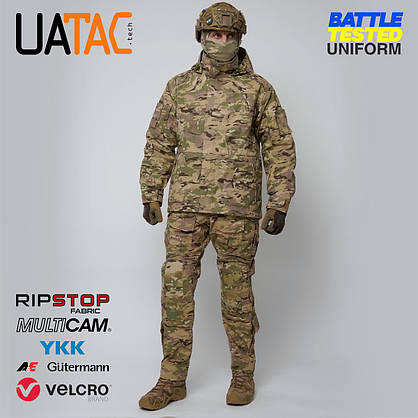 Комплект штурмові штани + куртка. Демісзон UATAC GEN 5.2 Multicam STEPPE (Степ) M, фото 2