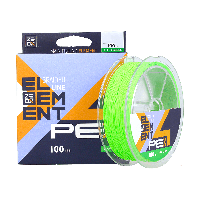 Шнур ZEOX Element PE X4 Fluo Green 100м #2.0