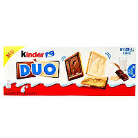 Печиво Kinder DUO із молочним та білим шоколадом 150 г