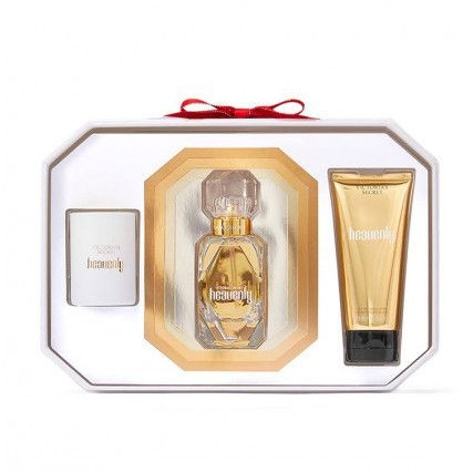 Подарунковий парфумований набір Victoria's Secret Heavenly 3 Piece Luxe Fragrance Gift Set