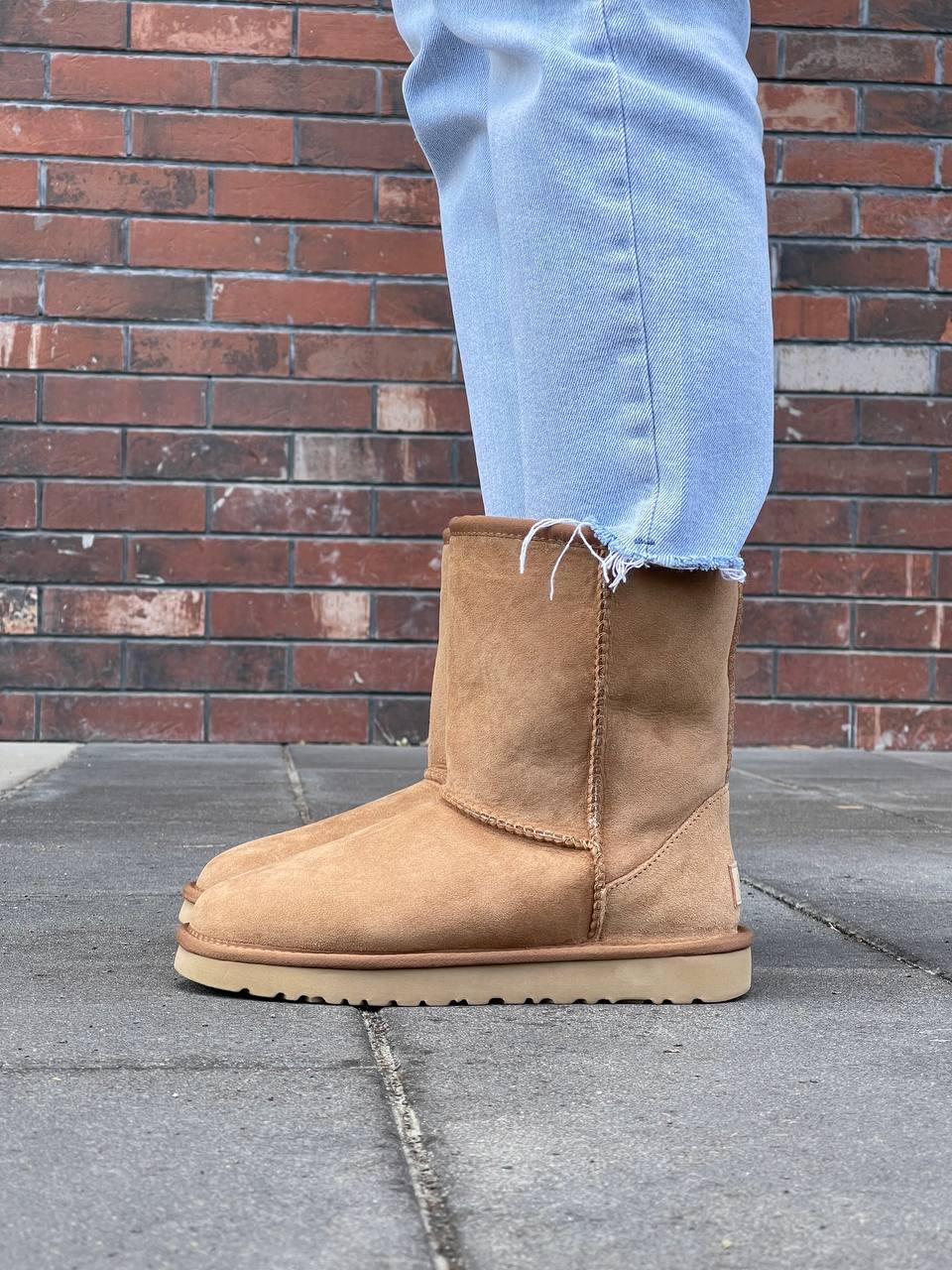 Зимові Жіночі Черевики UGG Classic High II Chestnut Brown / УГГ Класик 2 Високі Чеснат Коричневі