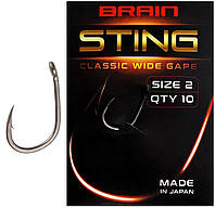 Крючок Brain Sting Classic Wide Gape 2 10 шт уп (1013-1858.80.44) SP, код: 7689456