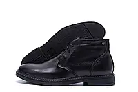 Мужские классические черные ботинки с заостренным носком на шнуровке и молнией