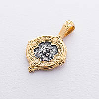 Серебряная ладанка Казанская икона Божией Матери 132918 Оникс PI, код: 6840176