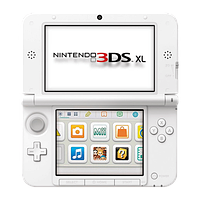 Консоль Nintendo 3DS XL Модифицированная 32GB White + 10 Встроенных Игр Б/У