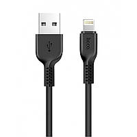 Кабель USB to Lightning 2A (1m) Hoco X13 Black