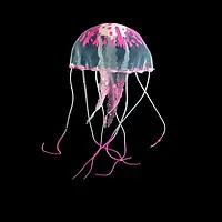 Декорация Jellyfish (медуза розовая). Декорация для аквариума в форме медузы на присоске