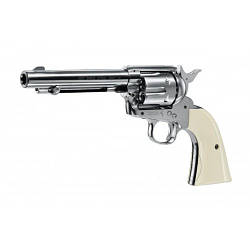 Пневматичний револьвер Umarex Colt Single Action Army 45 Brown дизайн нікель