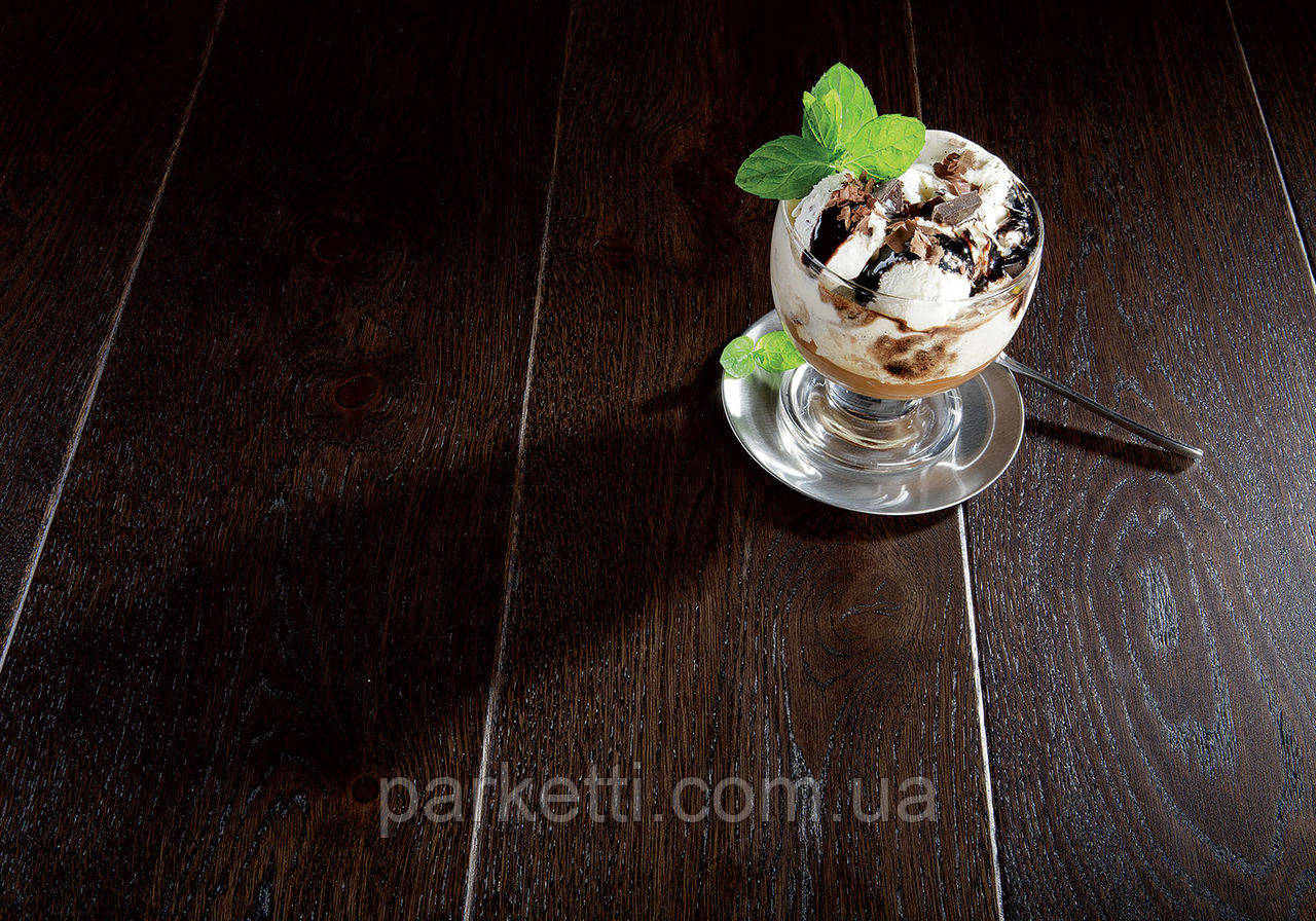 Паркетная доска BARLINEK Дуб Affogato 1 полосный, матовый лак,брашированный, 4-х стороння микрофаска, Мajster - фото 2 - id-p351344146