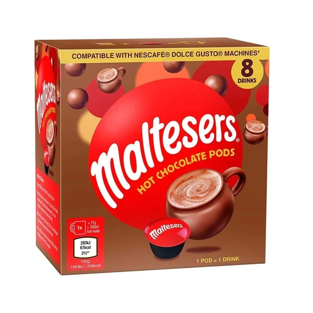 Гарячий шоколад Nescafe Dolce Gusto Maltеsers 8 шт Дольче Густо вершковий шоколад, фото 1
