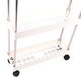 Етажерка стелаж в кухню і ванну Supretto на 5 полиць на колесах (8360), фото 2