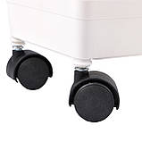 Етажерка стелаж в кухню і ванну Supretto на 5 полиць на колесах (8360), фото 4