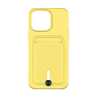 Чехол TPU Colorfull Pocket Card для iPhone 15 Pro Max Цвет 04.Yellow