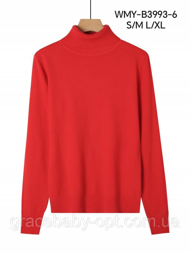 Гольф утеплений жіночий оптом, Glo-story, S/M-L/XL pp, № WMY-В3993-6