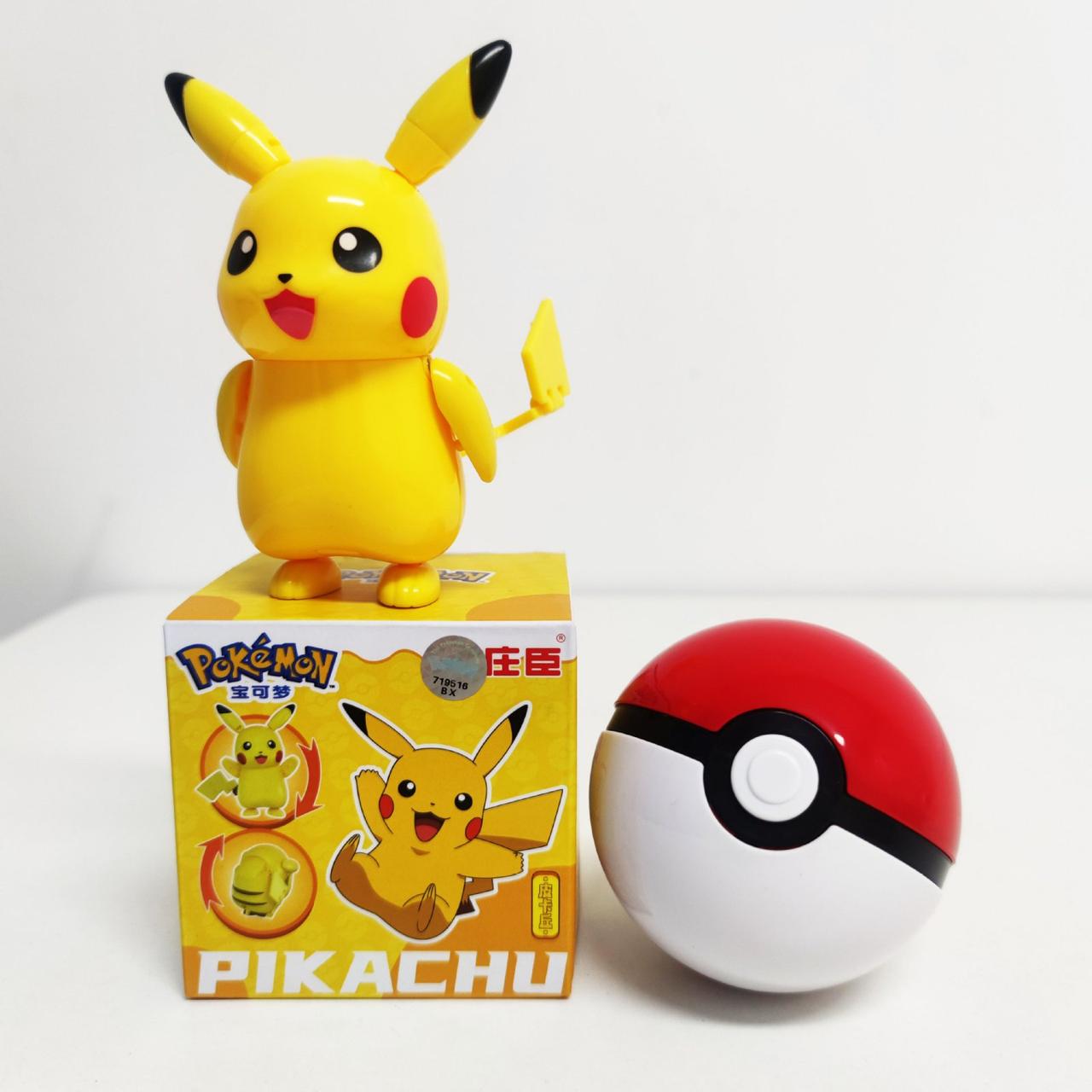 Покемон Покебол Pikachu Electric шар с фигуркой-трансформером в коробке ...