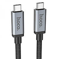 USB Hoco US06 USB3.2 20Gbps 100W 4K 60Hz Type C to Type C Цвет Чёрный