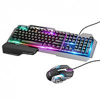 Клавиатура + Мышь Hoco GM12 RGB gaming Black