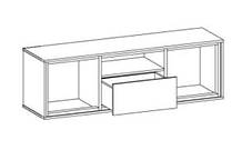 Тумба під телевізор Велс ТВ2Д1Ш 578х1536х412мм дуб артісан + венге   Меблі-Сервіс, фото 2